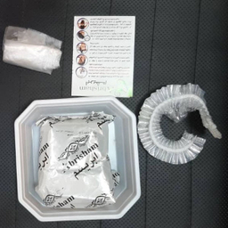 پودر رنگ مو ابریشم (Abrisham) شماره CO100 رنگ قهوه‌ای روشن وزن 130 گرم