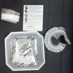 پودر رنگ مو ابریشم (Abrisham) شماره CO101 رنگ قهوه‌ای تیره متوسط وزن 130 گرم