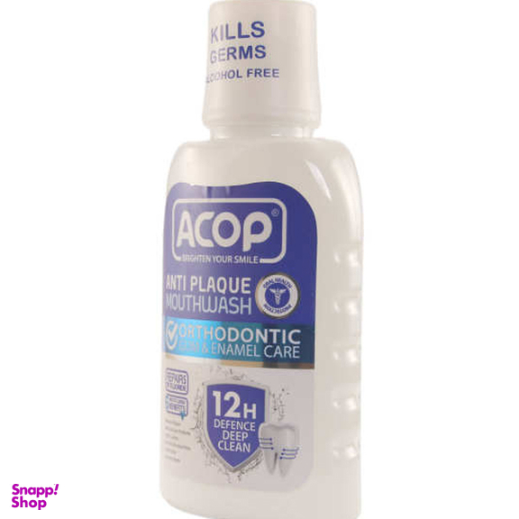 دهان شویه آکوپ (Acop) مدل Anti Plaque حجم 300 میلی لیتر و خمیر دندان آکوپ مدل Whitening حجم 90 میلی لیتر