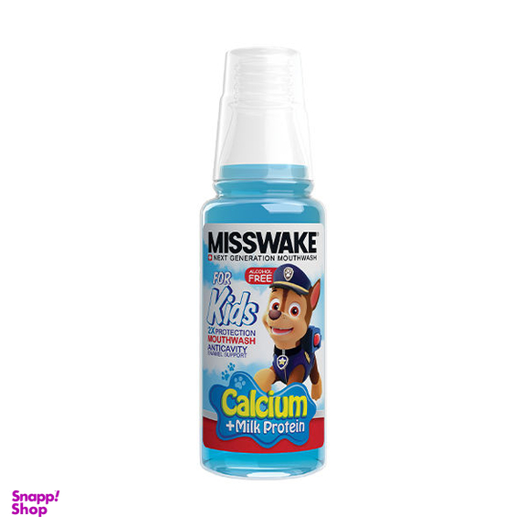 دهان شویه میسویک (Misswake) مدل Sensitive Care حجم 200 میلی‌ لیتر + دهان شویه کودک مدل Chase حجم 200 میلی‌ لیتر