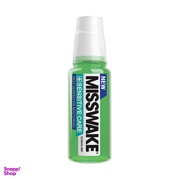 دهان شویه میسویک (Misswake) مدل Sensitive Care حجم 200 میلی‌ لیتر + دهان شویه کودک مدل Chase حجم 200 میلی‌ لیتر