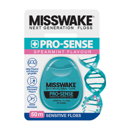 دهان شویه میسویک (Misswake) مدل Sensitive Care حجم 400 میلی‌ لیتر + نخ دندان مدل Pro Sense