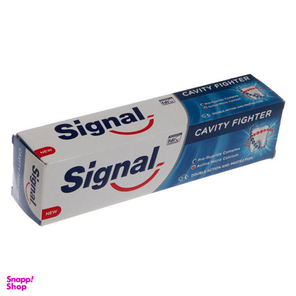 خمیر دندان سیگنال (Signal) سری Cavity Fighter مدل Active Micro Calcium حجم 100 میلی‌ لیتر