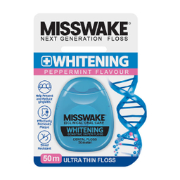 خمیر دندان میسویک (Misswake) مدل Whitening حجم 100 میلی‌ لیتر + دهان‌شویه مدل Whitening حجم 400 میلی‌ لیتر + نخ دندان