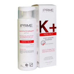 شامپو مو پریم (Prime) سری +K مدل Post Keratin حجم 250 میلی‌ لیتر