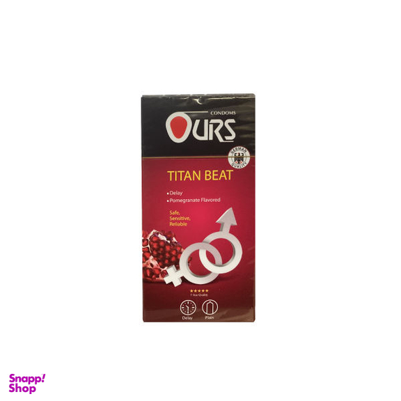 کاندوم اورز (Ours) مدل Titan Beat بسته 2 عددی