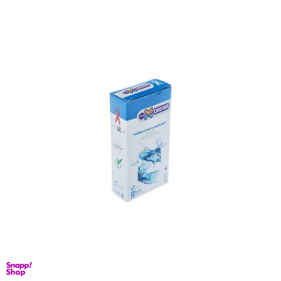 کاندوم ایکس دریم (Xdream) مدل Antibacterial and Antifungal بسته 12 عددی