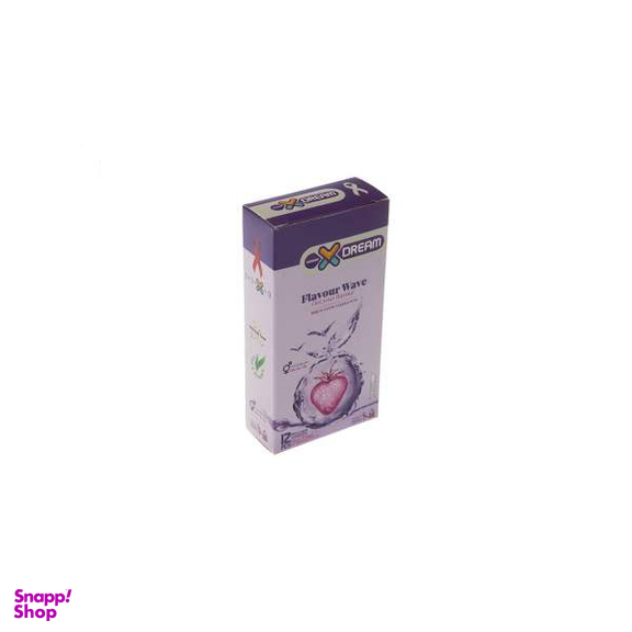 کاندوم ایکس دریم (XDream) مدل Flavour Wave بسته 12 عددی