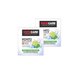 کاندوم سوییس کر (Swisscare) مدل Mohito بسته 2 عددی