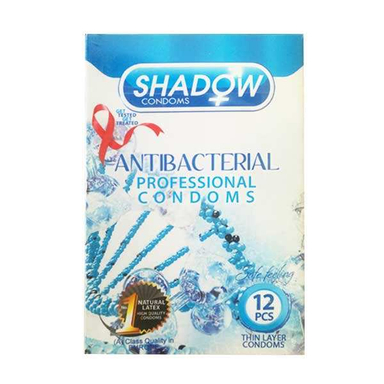 کاندوم شادو (Shadow) مدل Anti Bacterial بسته 12 عددی