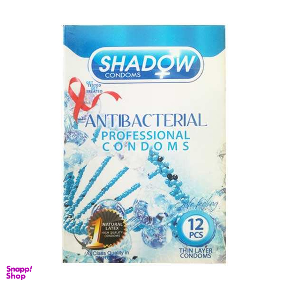کاندوم شادو (Shadow) مدل Anti Bacterial بسته 12 عددی
