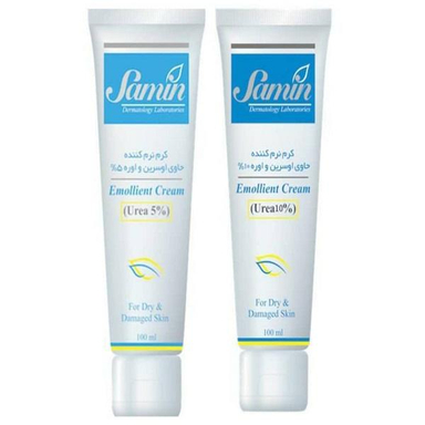 نرم کننده ثمین (Samin) حاوی اوسرین و اوره 10 و 5 درصدی حجم 100 میلی لیتر بسته 2 عددی
