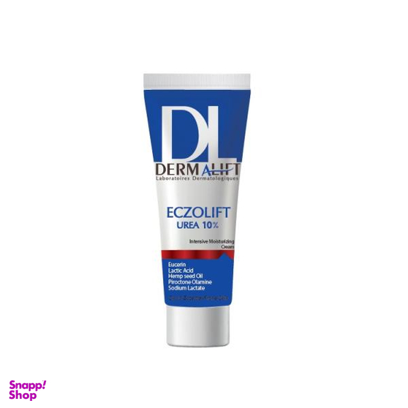 کرم مرطوب کننده درمالیفت (Dermalift) مدل ECZOLIFT UREA 10% حجم 75 میلی‌لیتر