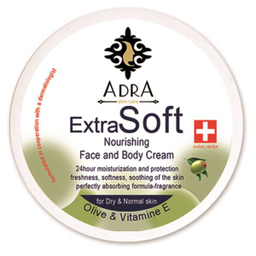 کرم مرطوب کننده آدرا (Adra) مدل Olive & Vitamin E حجم 200 میلی‌ لیتر