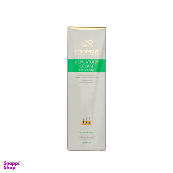 کرم موبر صورت و بدن سینره (Cinere) مدل Aloe Vera حجم 100 میلی‌ لیتر