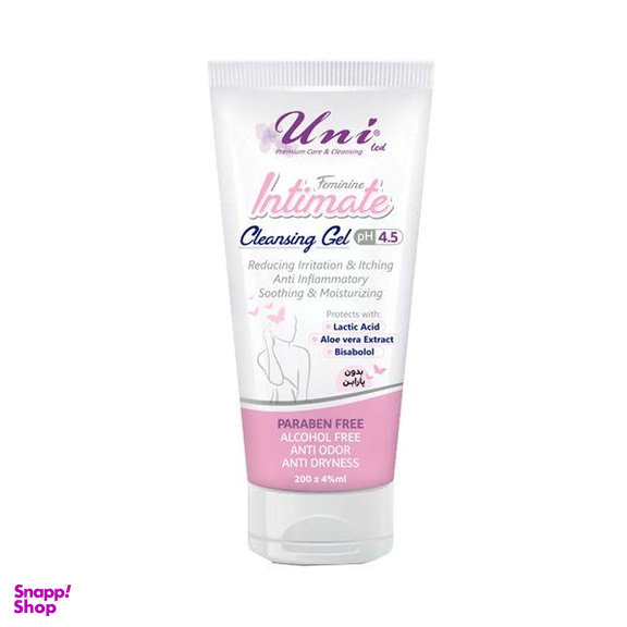 ژل بهداشتی بانوان یونی لد (Uni led) مدل Feminine Intimate حجم 200 میلی‌ لیتر