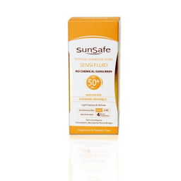 کرم ضد آفتاب سان سیف (Sun safe) مدل Sensi Fluid با SPF 50 حجم 50 میلی‌‌ لیتر