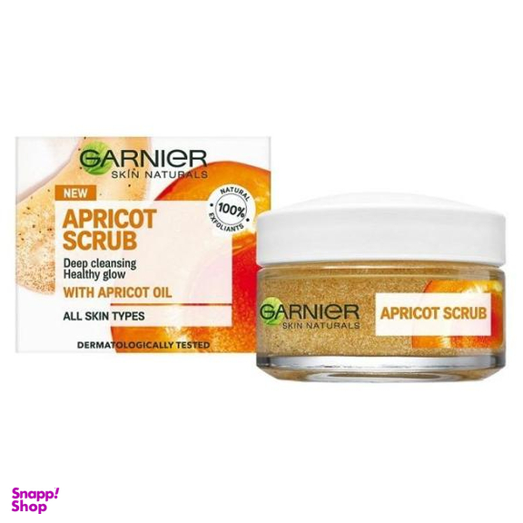 اسکراب لایه بردار پوست گارنیه (Garnier) حاوی عصاره زردآلو حجم 50 میلیلیتر