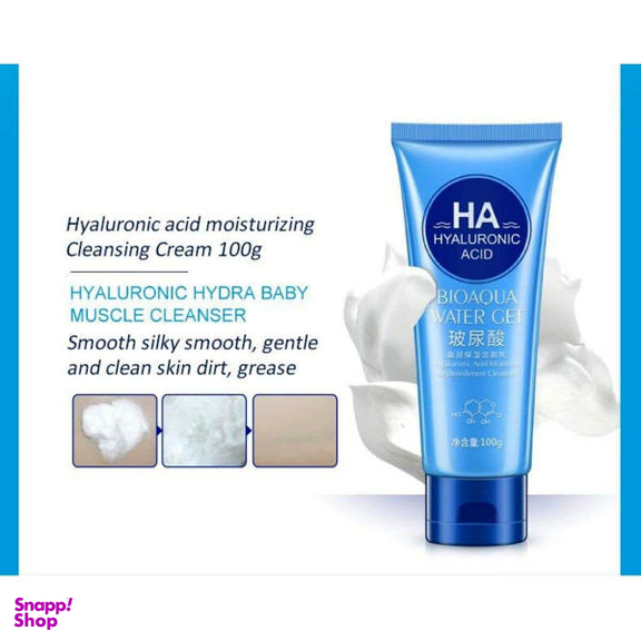 فوم شستشو صورت بایوآکوا مدل HA حجم 100 میلی لیتر