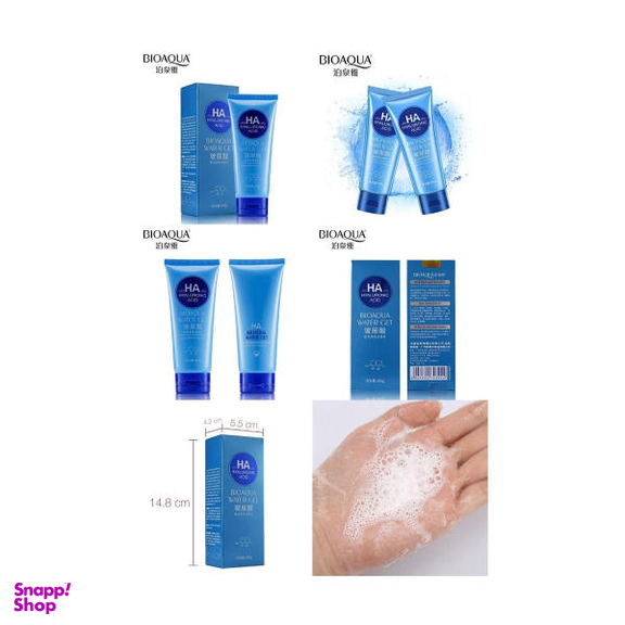 فوم شستشو صورت بایوآکوا مدل HA حجم 100 میلی لیتر