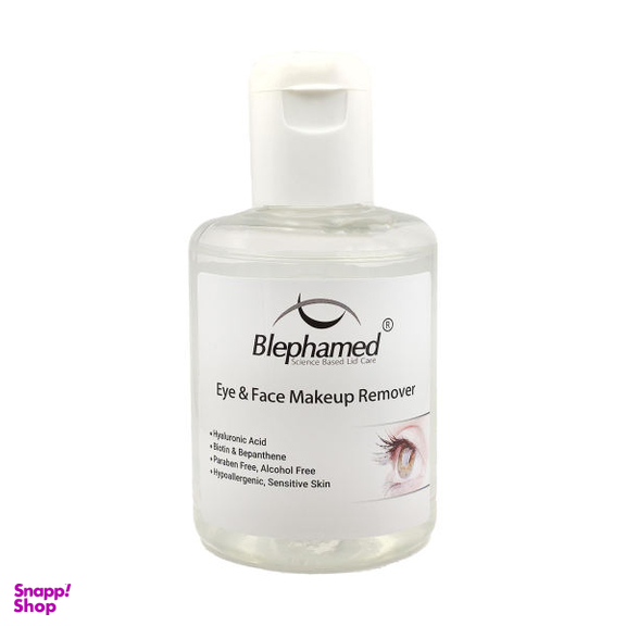 محلول پاک‌ کننده آرایش صورت بلفامد (Blephamed) مدل Micellar حجم 150 میلی‌لیتر