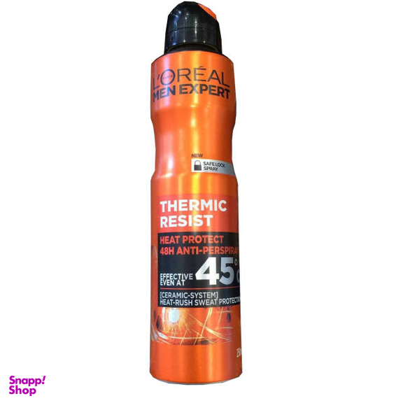 اسپری خوشبوکننده بدن مردانه لورآل (Loreal) مدل THERMIC RESIST NEW حجم 250 میلیلیتر