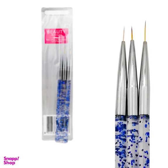 قلم طراحی ناخن بیوتی آرتیست (Beauty artist) مدل BA-1 بسته 3 عددی