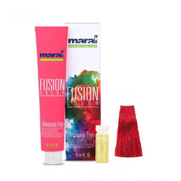 رنگ مو فاقد آمونیاک مارال (Maral) مدل Fusion شماره 7.670 رنگ قرمز درخشان حجم 100 میلی‌لیتر