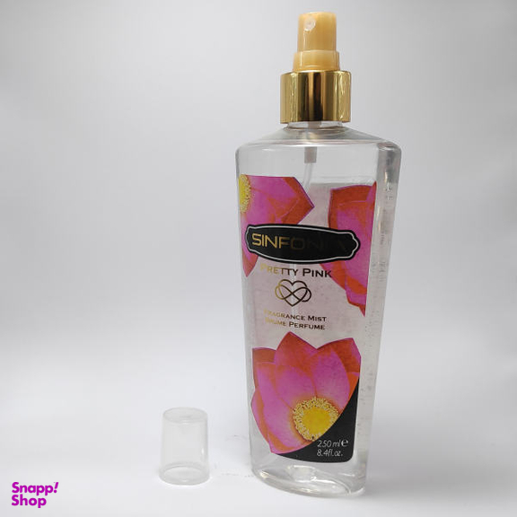 بادی‌ اسپلش زنانه سین فونیا (Sinfonia) مدل Pretty Pink حجم 250 میلی‌‌لیتر