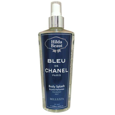 بادی اسپلش مردانه هیلدا بیوت (Hilda Beaut) مدل بلو چنل حجم 250 میلی‌لیتر