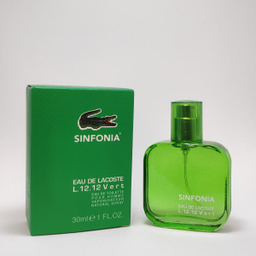 عطر جیبی مردانه سین فونیا (Sinfonia) مدل LACOSTE L.12.12 Vert حجم 30 میلی‌لیتر