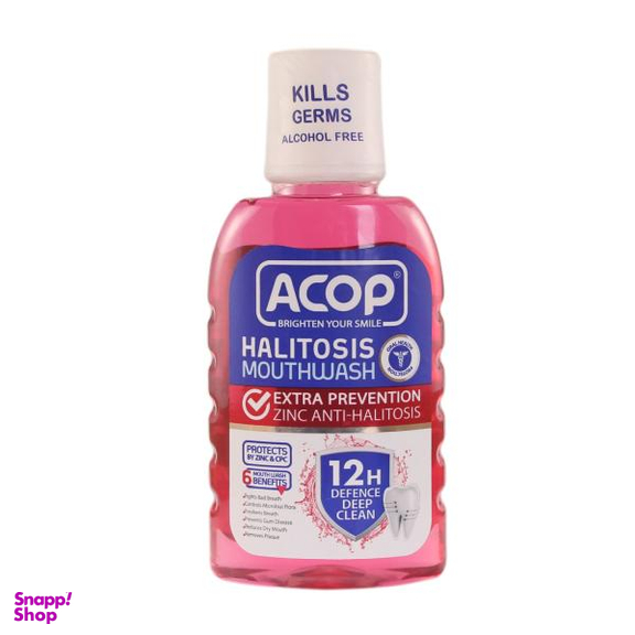 دهان شویه آکوپ (Acop) مدل Halitosis حجم 300 میلی‌‌لیتر و خمیردندان آکوپ مدل Whitening حجم 90 میلی‌لیتر