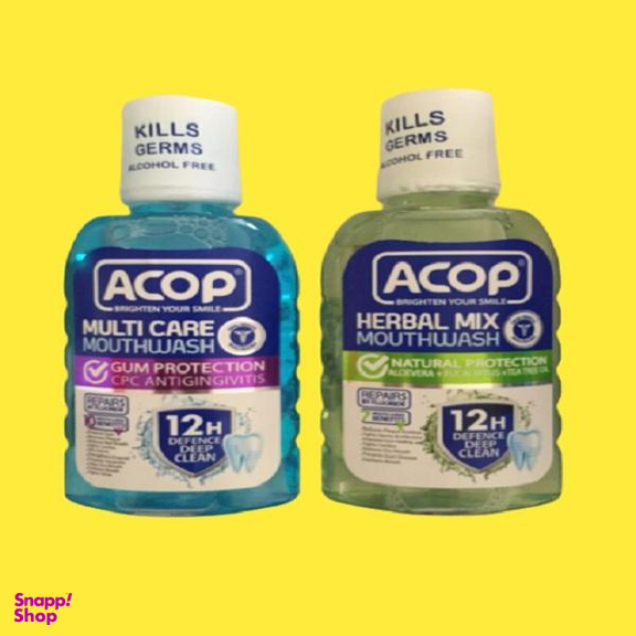 دهان شویه آکوپ (Acop) مدل Herbal Mix حجم 300 میلی لیتر و دهان شویه آکوپ مدل Multi Care حجم 300 میلی لیتر