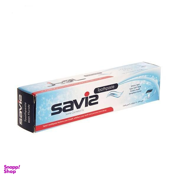 خمیر دندان ساویز (Saviz) مدل Fluoride حجم 80 میلی لیتر