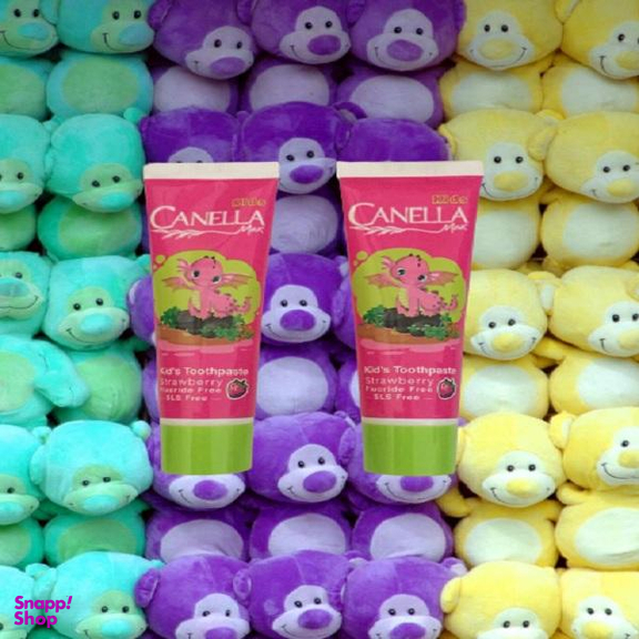 خمیر دندان کنلامکس (Canella Max) مدل توت فرنگی حجم 60 میلی‌لیتر مجمو عه 2 عددی