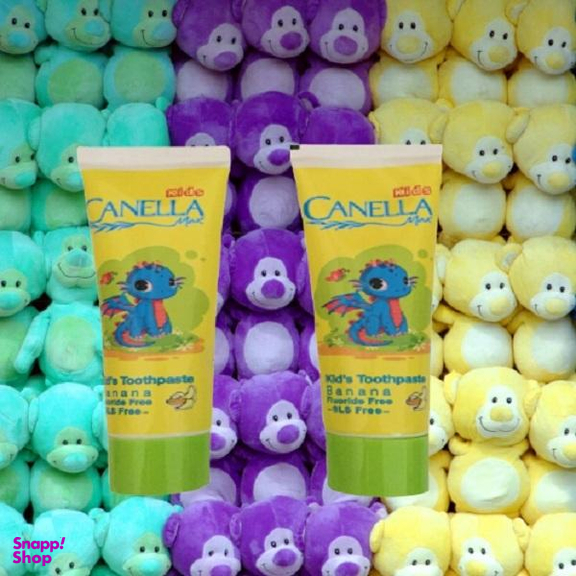 خمیردندان کنلامکس (Canella Max) مدل Banana حجم 60 میلی‌لیتر مجموعه 2 عددی