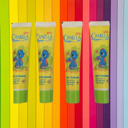 خمیردندان کنلامکس (Canella Max) مدل Banana حجم 60 میلی‌لیتر مجموعه 4 عددی