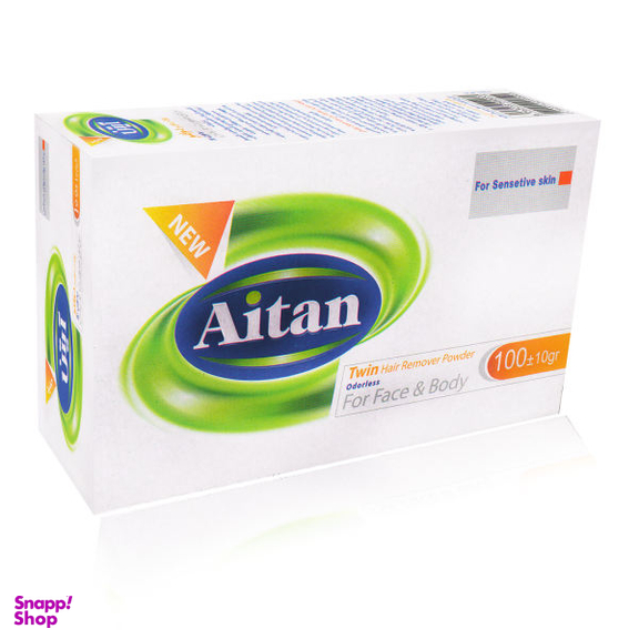 پودر موبر آیتن (Aitan​) مدل Twin 100 وزن 100 گرم بسته 60 عددی