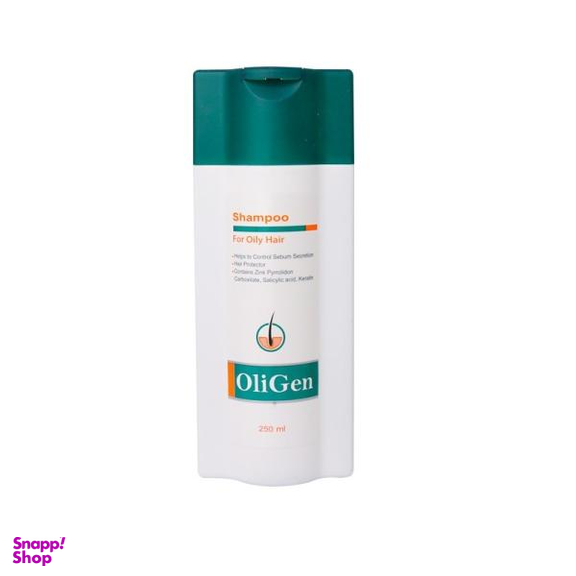 شامپو مو الی ژن (Oligen) مدل Oily Hair حجم 250 میلی‌لیتر
