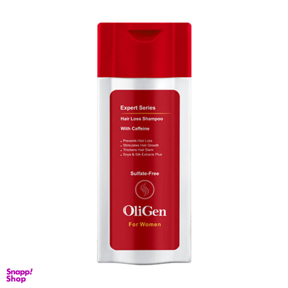 شامپو مو زنانه الی ژن (Oligen) مدل Sulfat Free with Coffeine حجم 250 میلی‌لیتر