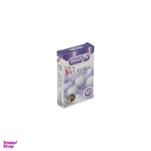 کاندوم شادو (Shadow) مدل Classic بسته 12 عددی