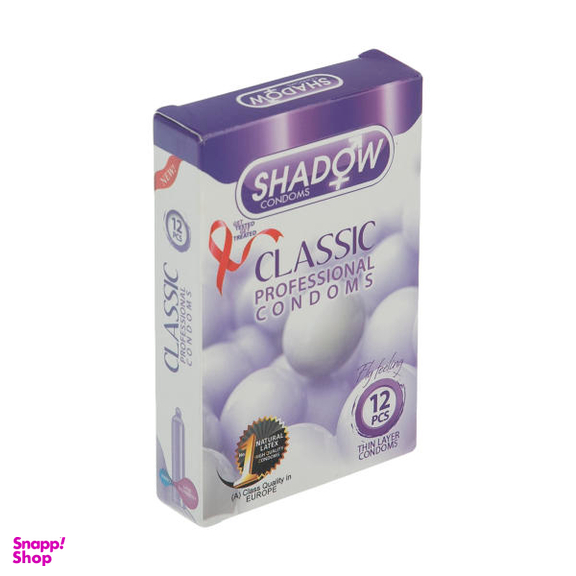کاندوم شادو (Shadow) مدل Classic بسته 12 عددی
