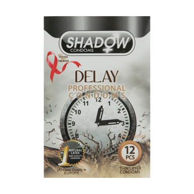 کاندوم شادو (Shadow) مدل Delay بسته 12 عددی