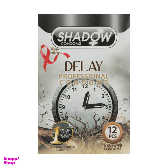 کاندوم شادو (Shadow) مدل Delay بسته 12 عددی