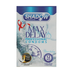 کاندوم شادو (Shadow) مدل Max Delay بسته 12 عددی
