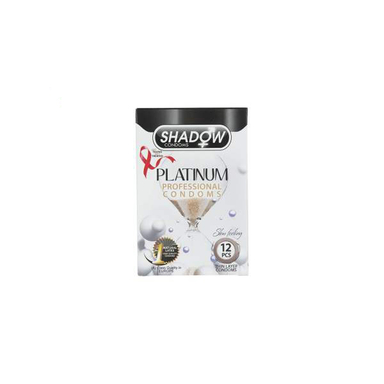 کاندوم شادو (Shadow) مدل Platinum بسته 12 عددی