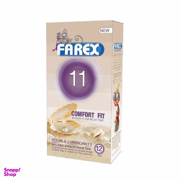 کاندوم فارکس (Farex) مدل 11 Comfort Fit بسته 12 عددی