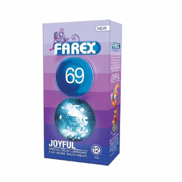 کاندوم فارکس (Farex) مدل Joyful 69 بسته 12 عددی