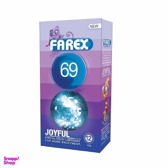 کاندوم فارکس (Farex) مدل Joyful 69 بسته 12 عددی