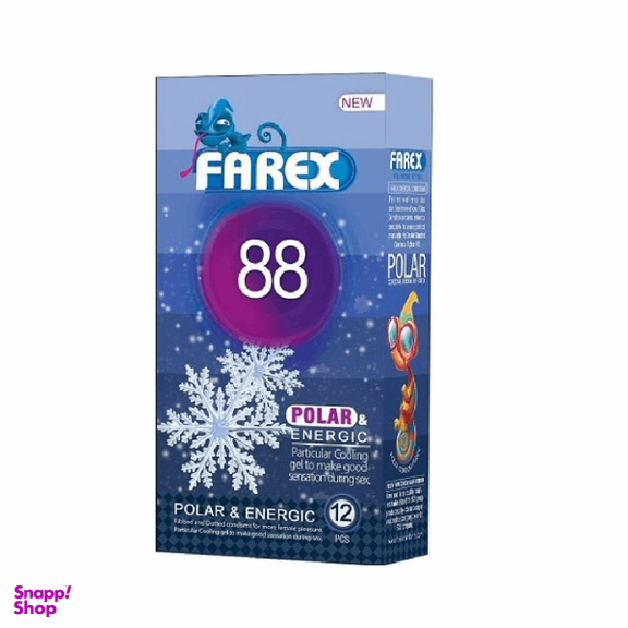 کاندوم فارکس (Farex) مدل Polar 88 بسته 12 عددی